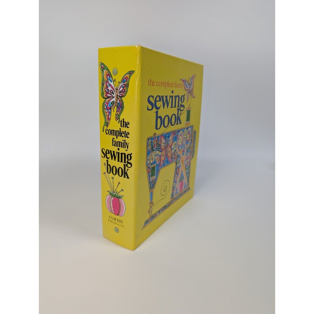 Vintage 1972 The Complete Family Sewing Book Binder Illustrated Guide Craft Book